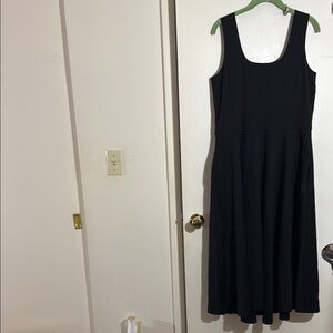 Alfani Black Sleeveless A-line Midi Dress